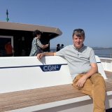 Vincent Pellissier, directeur de la CGN pose sur le Naviexpress ce mardi 12 août 2025